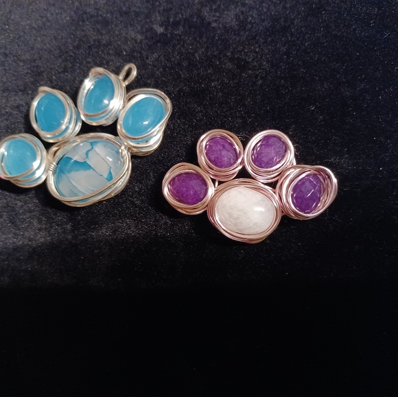 Paw print pendants - Picture 2 of 2